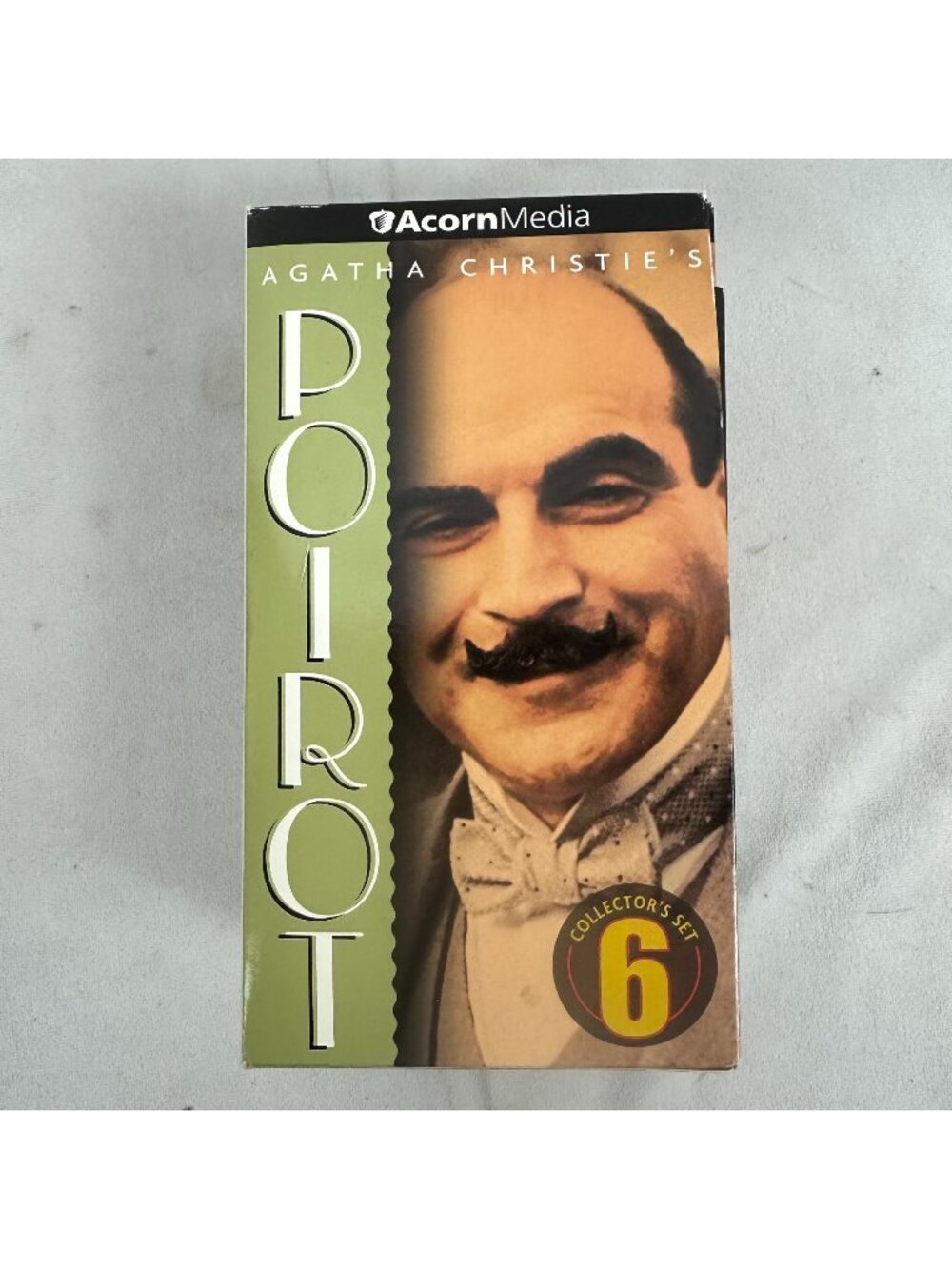 Agatha Christie’s Poirot Collector’s Set 6 VHS Box Set David Suchet A&E British